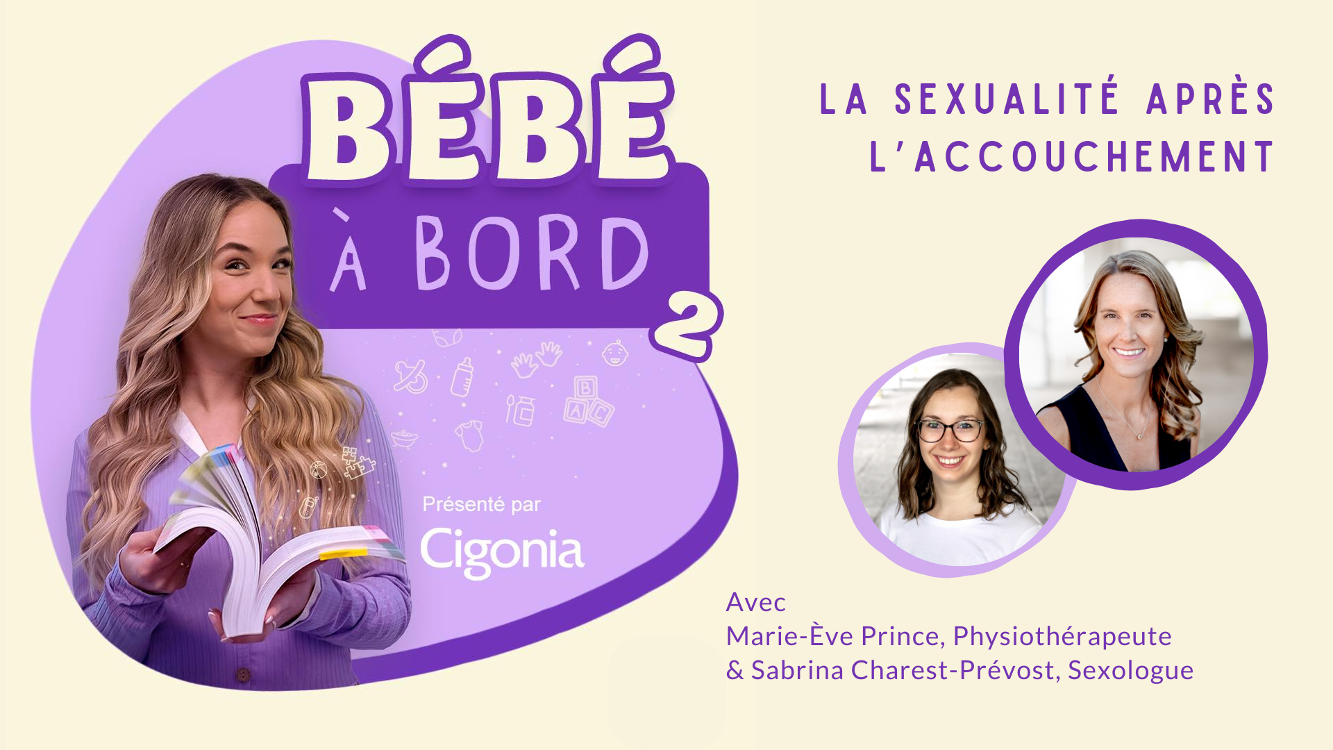 Cigonia | Centre d'expertise en rééducation périnéale et pédiatrique | Sherbrooke | Balado Bébé à Bord : La sexualité après l'accouchement